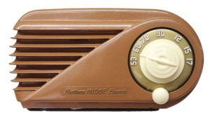 photo of old-time radio